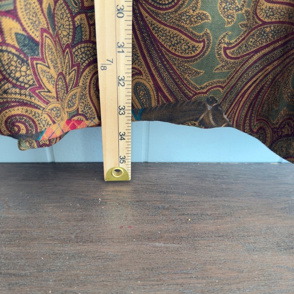 Escada Margaretha Ley skirt vintage wool silk equestrian‎ paisley midi maxi 90s - Picture 7 of 9